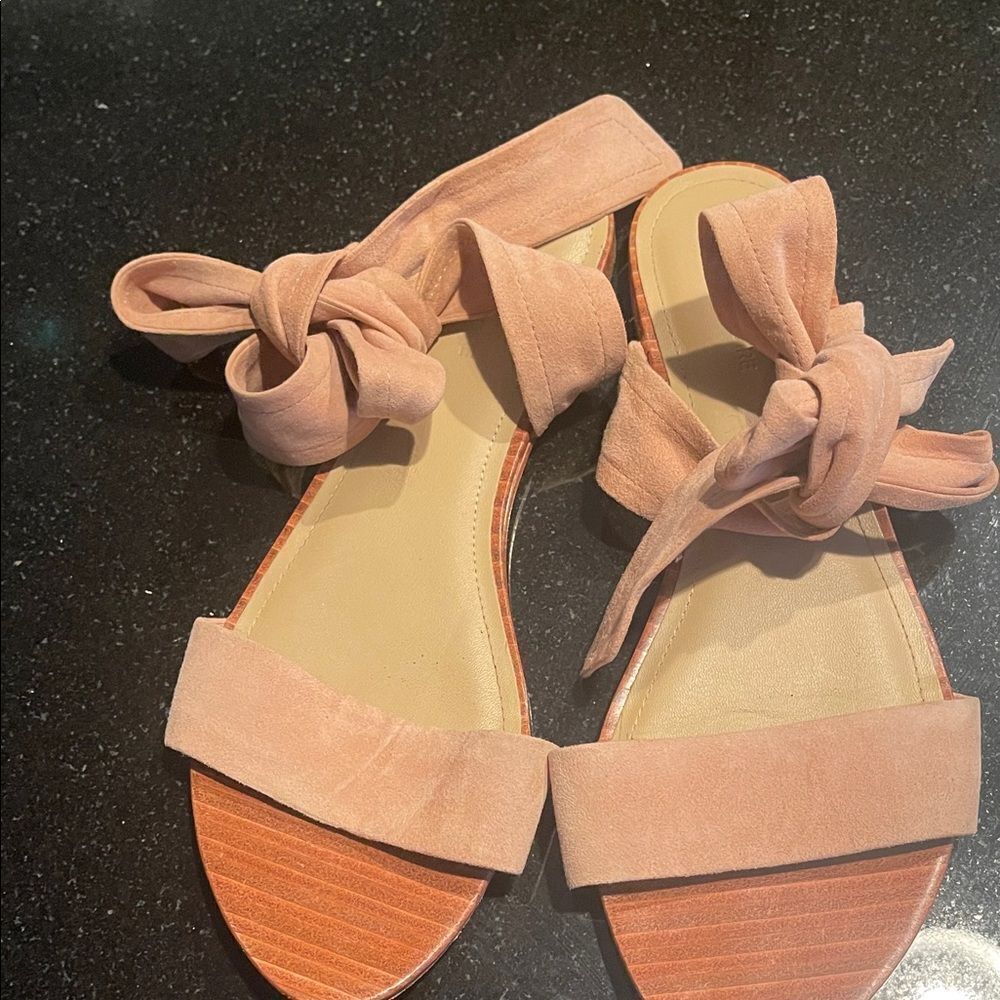 Elegant Tan Suede Women's Sandals